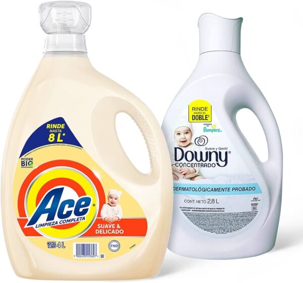 Detergente Líquido ACE Suave y Delicado 2.8L